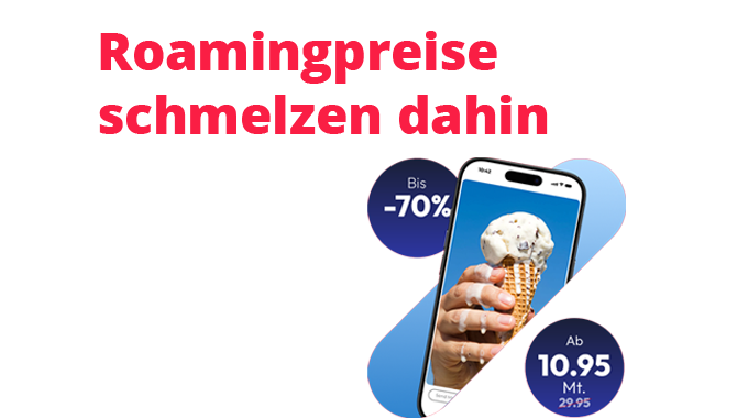 Super günstige B:YOU Roaming-Angebote